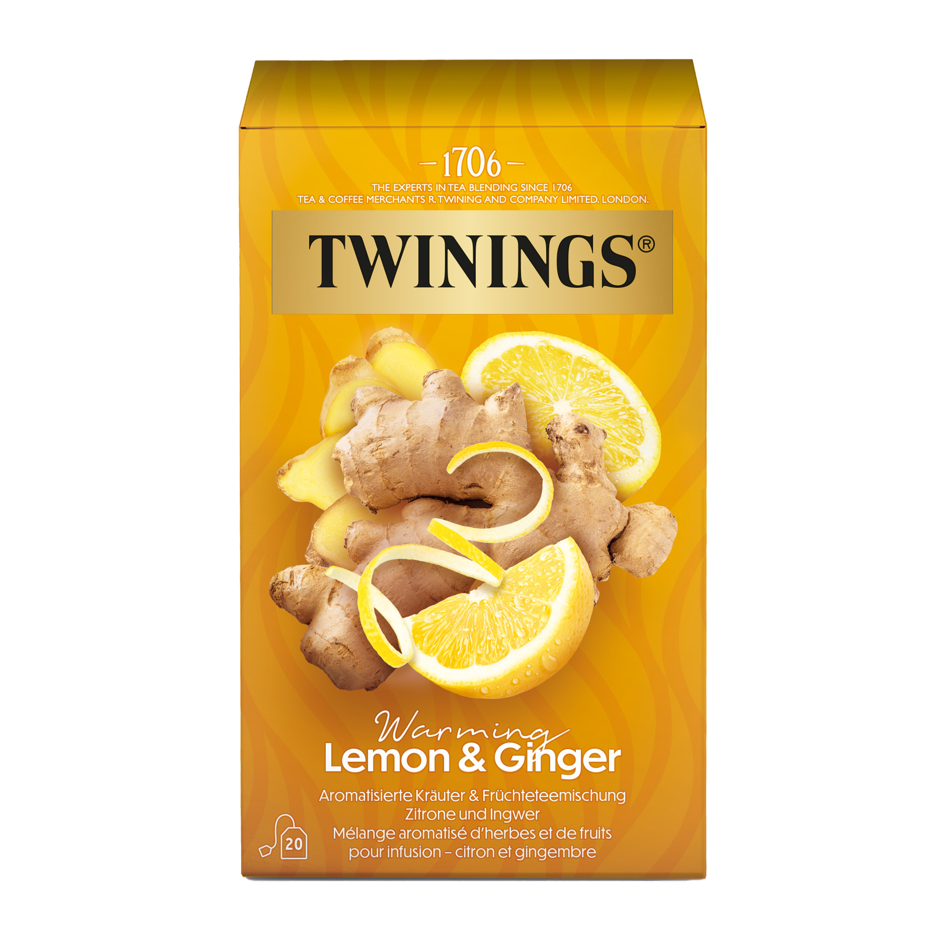 Twinings Warming Citron & Gingembre 20 x 1.5 g