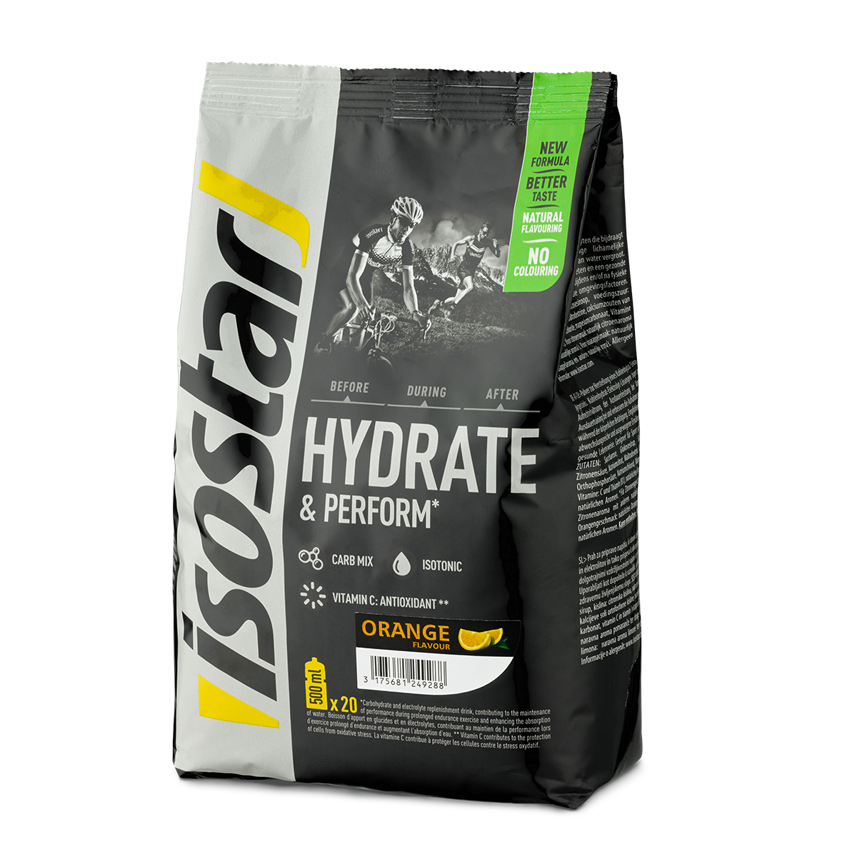  Isostar Hydrate & Perform Orange - isotonisches Getränk 800 g Beutel