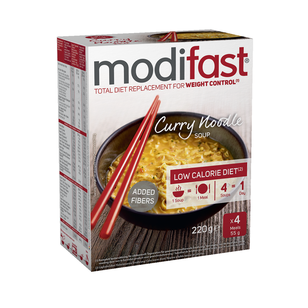 Modifast Nudelsuppe Curry 4 x 55 g
