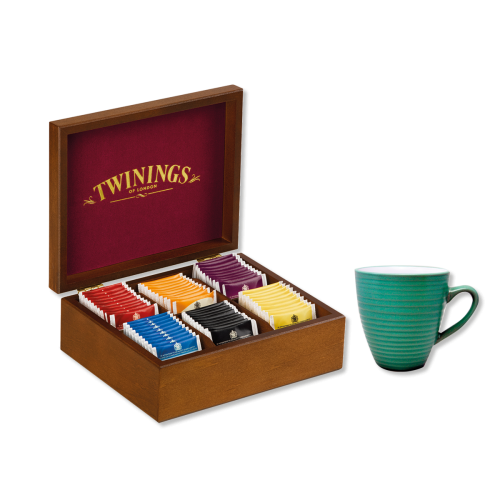 Twinings Geschenkset Holzbox mit Tasse