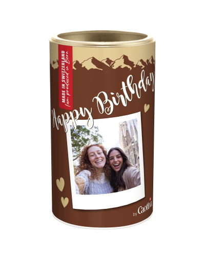 Personalisierte Caotina Dose Happy Birthday (mit Bild)