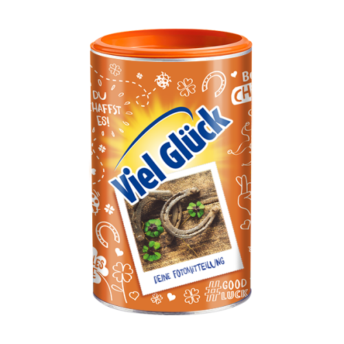 Personalisierte Ovo Dose - Viel Glück