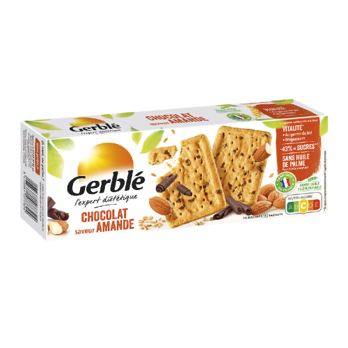 Le savoureux biscuit Gerblé au chocolat et amande Gerblé Biscuit Chocolat Amande