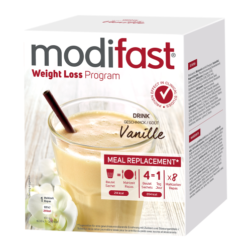 Modifast Drink Vanille - Diät Shake 8 Portionen Modifast Drink Vanille