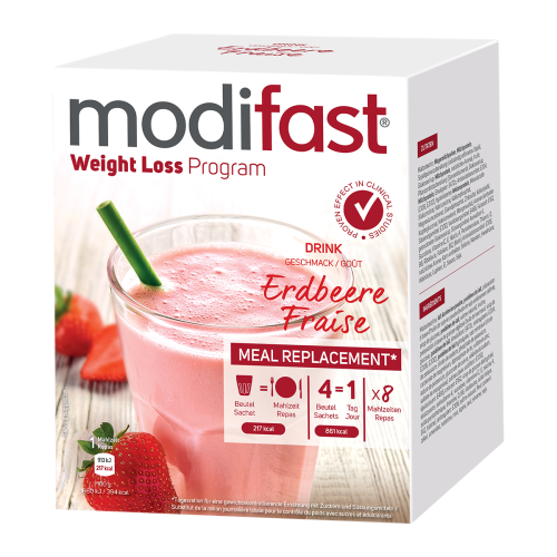 Modifast Drink Fraise - boisson diététique 8 portions Modifast Drink Fraise