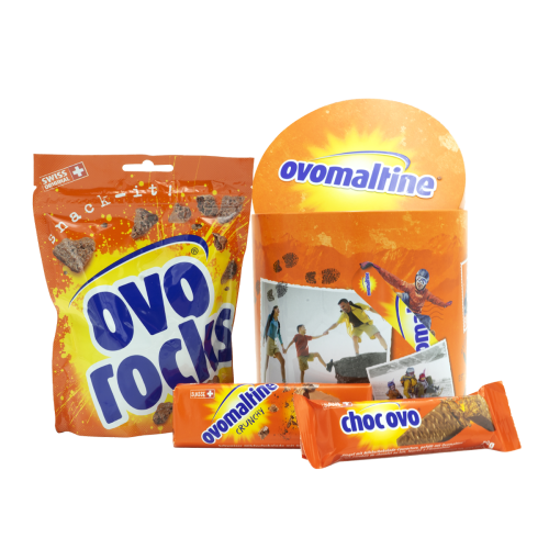 Boîte cadeau de style rétro remplie de snacks Ovo Ovomaltine Boîte cadeau assortis