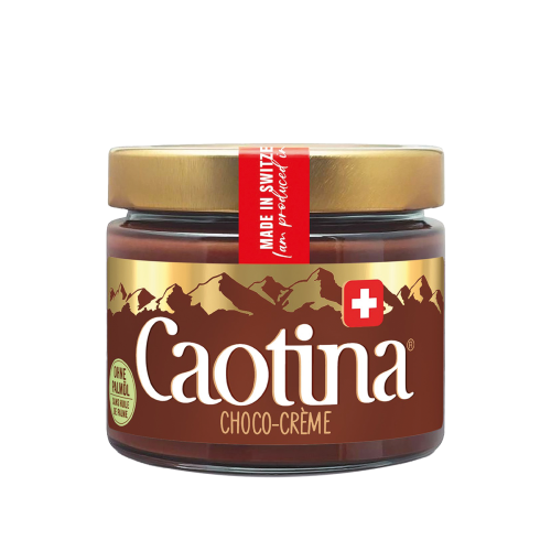 la pâte à tartiner au chocolat de Caotina a remplacé l’huile de palme par de l’huile de colza suisse Caotina Creme