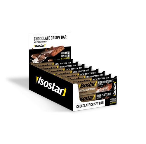  Isostar High Protein 30% Chocolate Crispy Riegel 16x55g